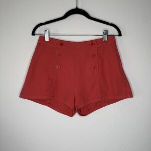 Unsubscribed Coral Button Shorts
